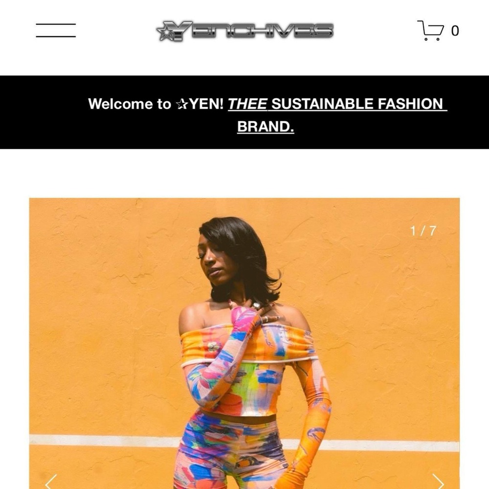 Colorful Off-Shoulder Two-Piece Set - Picture 3 of 6